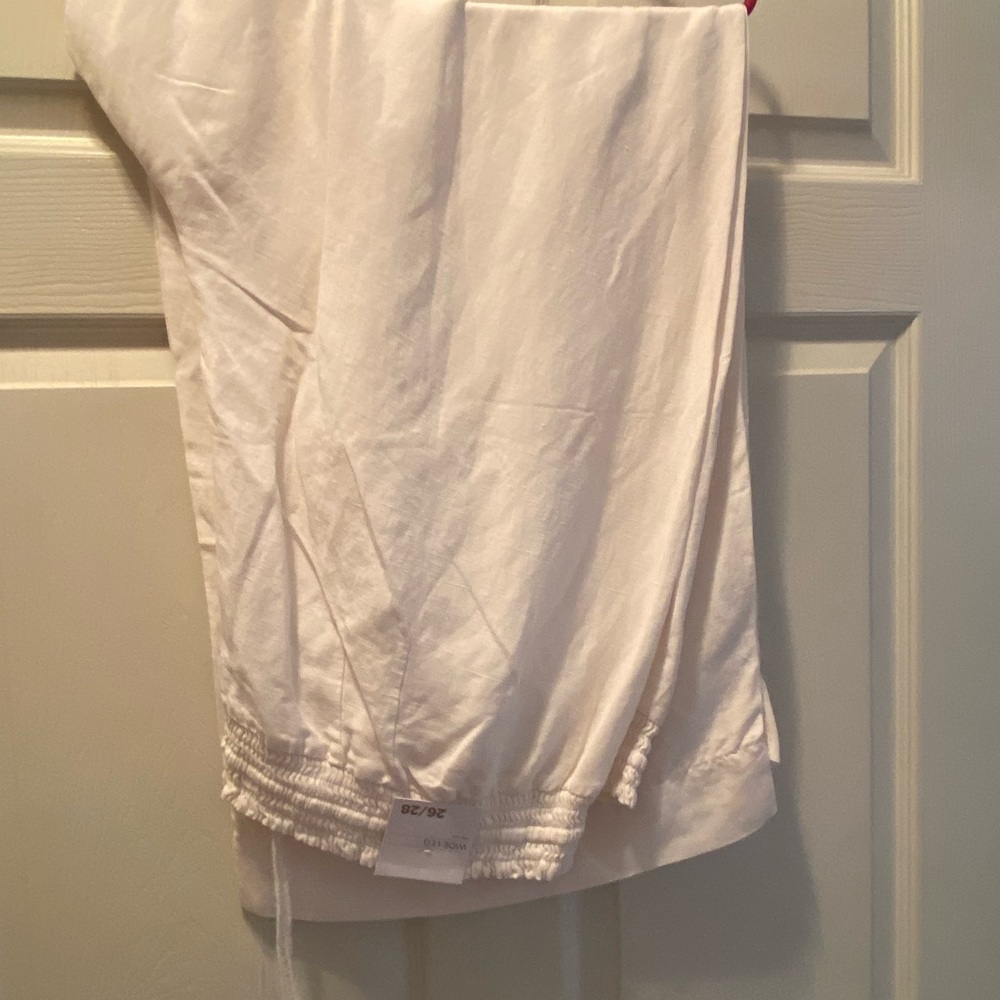 Lane Bryant White Wide Leg Pants
